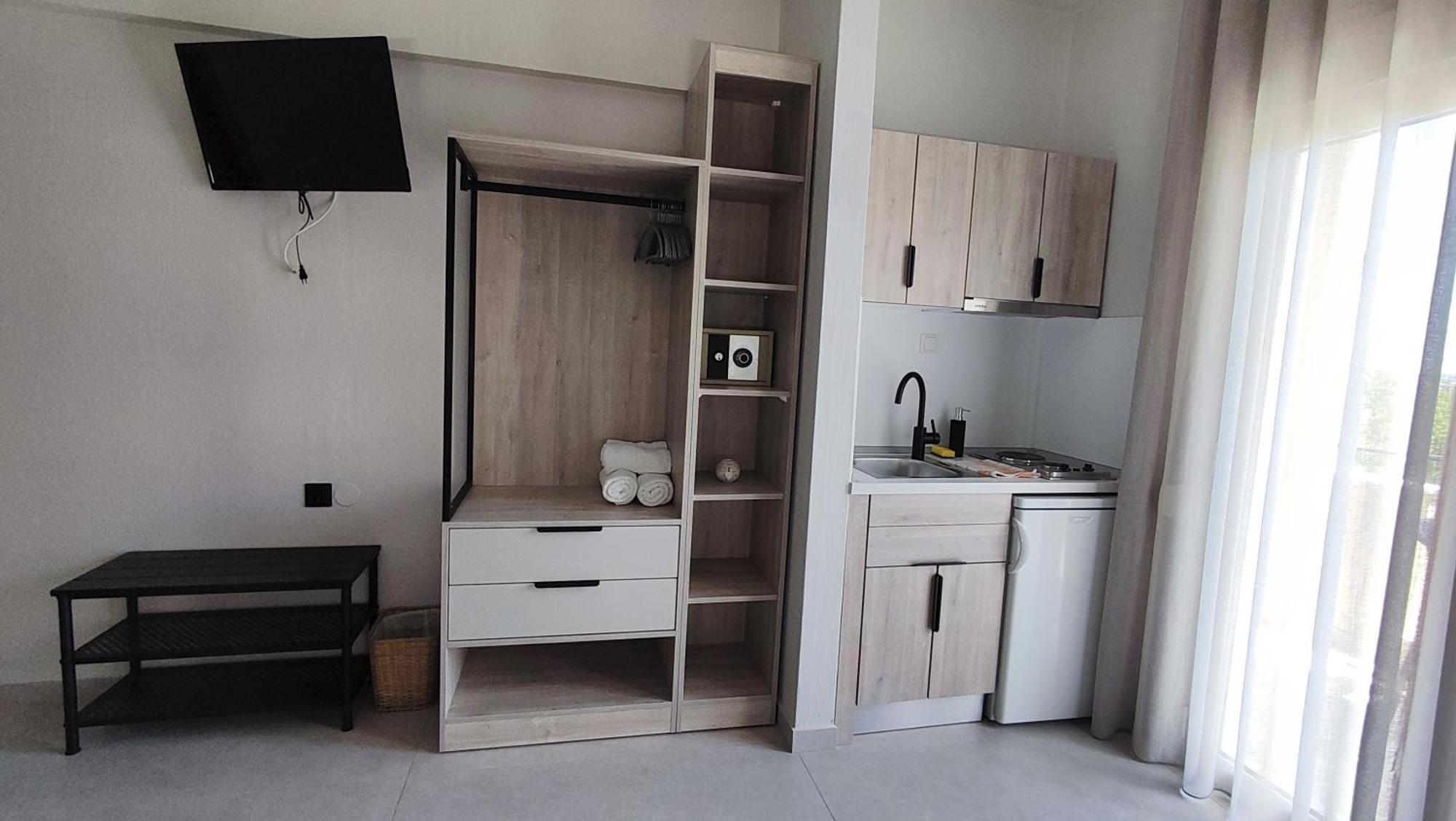 Nostos Studios Golden Beach Chrysi Ammoudia ภายนอก รูปภาพ
